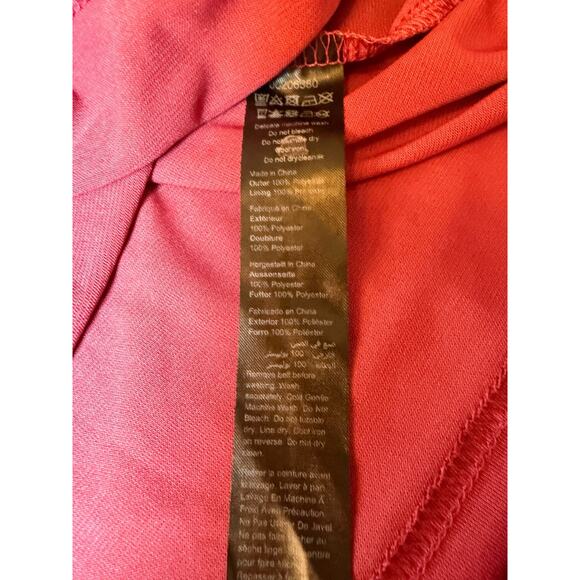 City Chic Pink Chiffon Dress - Size M/18 - Picture 9 of 11